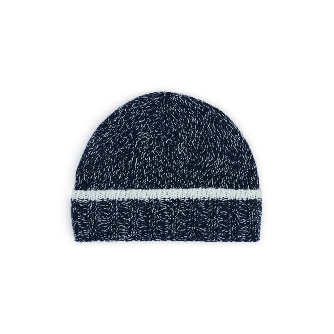 wool cashmere beanie, Woman, Blue Nights-paloma, Size: TGU sold by Paul & Shark