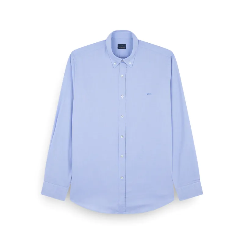 Oxford cotton shirt with Shark embroidery, Man, Allure, Size: 042 sold by Paul & Shark