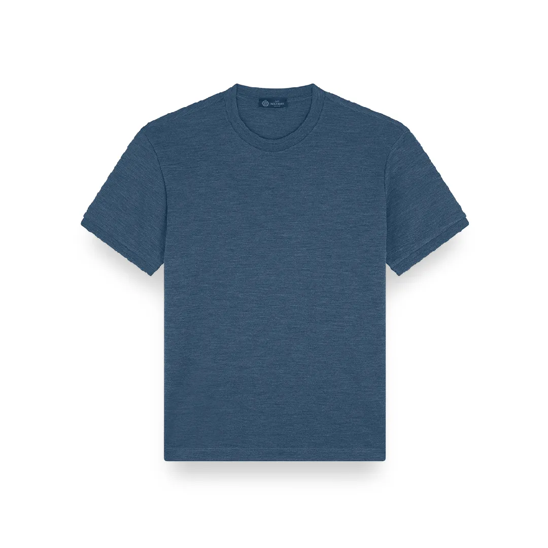 Wool and silk T-shirt, Man, Deep Sea, Size: M sold by Paul & Shark
