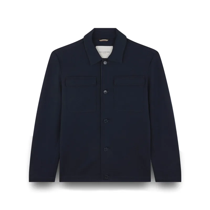 Merino Extrafine wool Overshirt, Man, Blue, Size: XXL sold by Paul & Shark