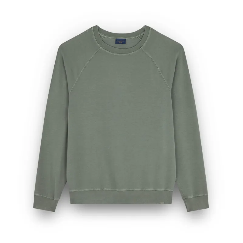 X-Soft garment-dyed cotton sweatshirt, Man, Lily Pad, Size: XXL sold by Paul & Shark