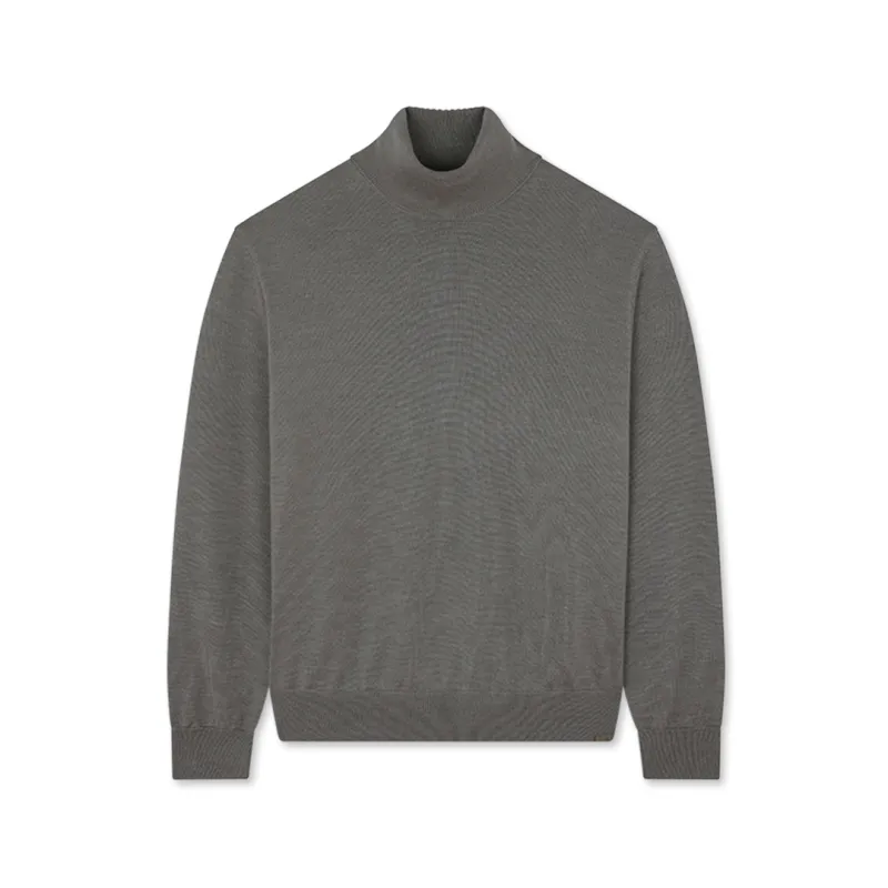Wool and silk turtleneck sweater, Man, Sage Green, Size: S sold by Paul & Shark