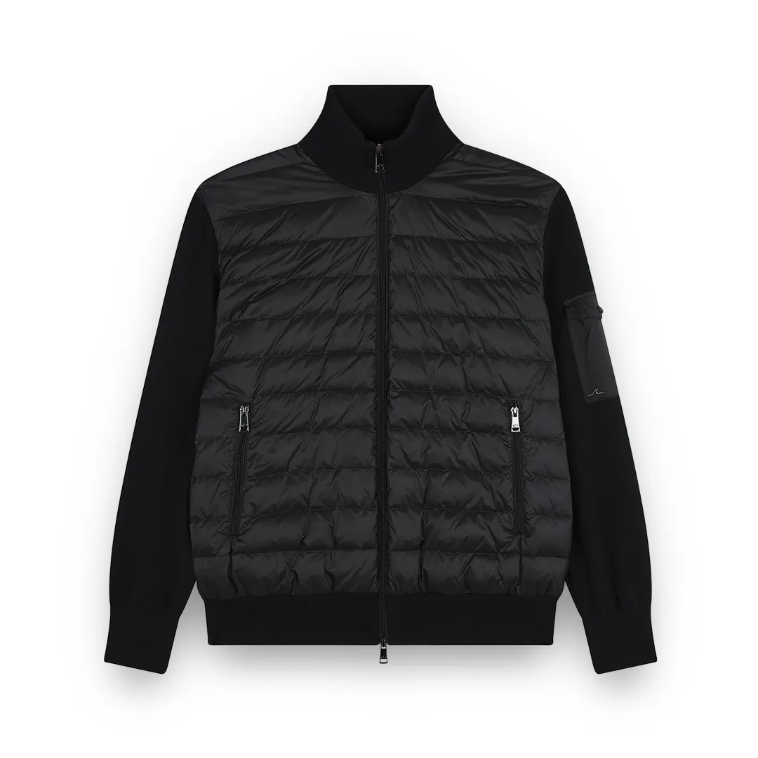 Ultralight hybrid zip-up sweater in Tech Wool, Man, Black, Size: 3XL sold by Paul & Shark