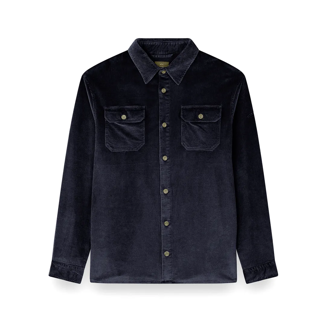 Velvet Overshirt, Man, Blue, Size: XL sold by Paul & Shark