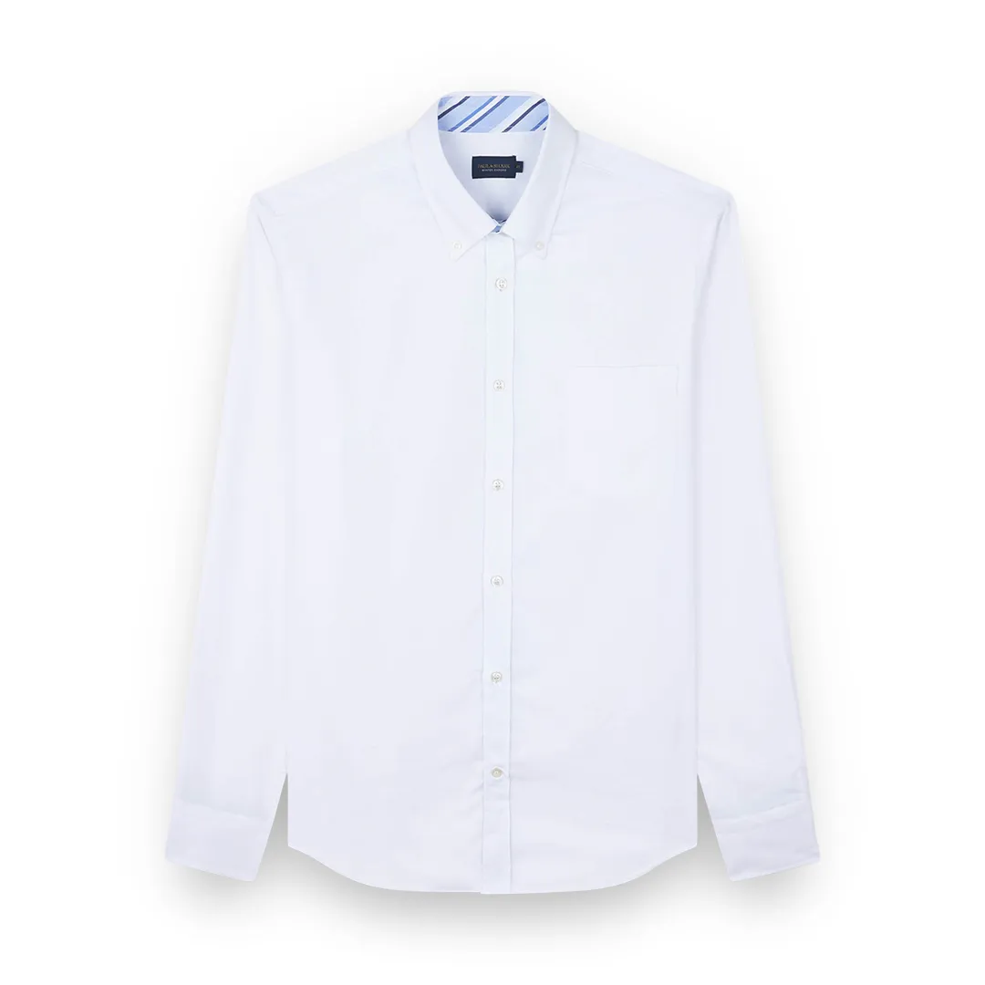 Winter Oxford cotton shirt, Man, White, Size: 042 sold by Paul & Shark