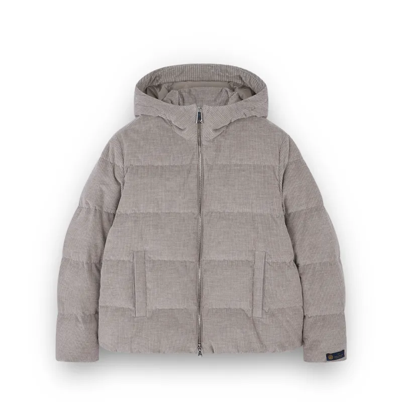 Cashmere and cotton velvet jacket, Woman, Medium Taupe, Size: L sold by Paul & Shark