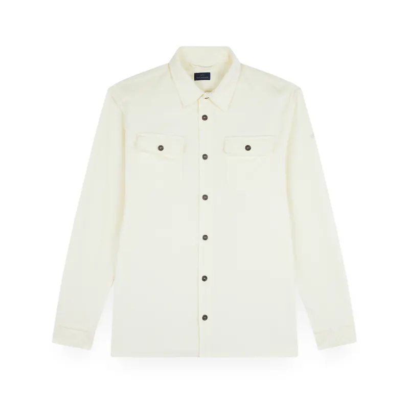 Velvet Overshirt, Man, Tofu, Size: XXL sold by Paul & Shark