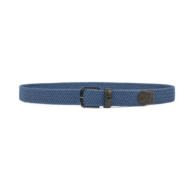 Leather trimmed elastic Belt, Man, Moonlight Blue, Size: 105 sold by Paul & Shark