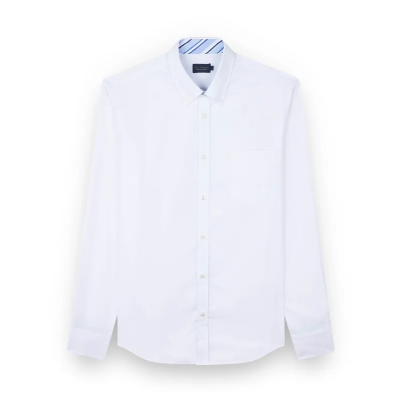 Winter Oxford cotton shirt, Man, White, Size: 044 sold by Paul & Shark