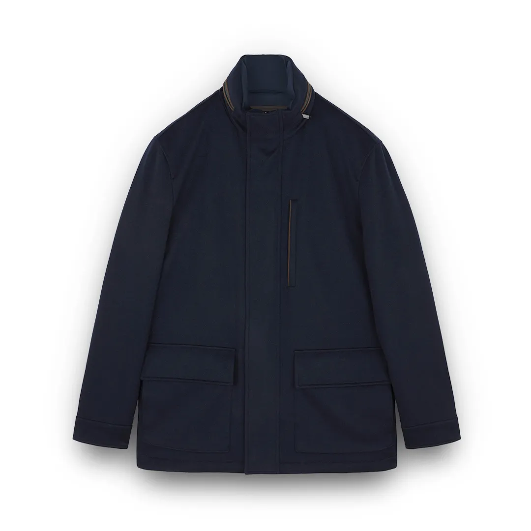 Carcoat in cashmere, Man, Blue, Size: 5XL sold by Paul & Shark