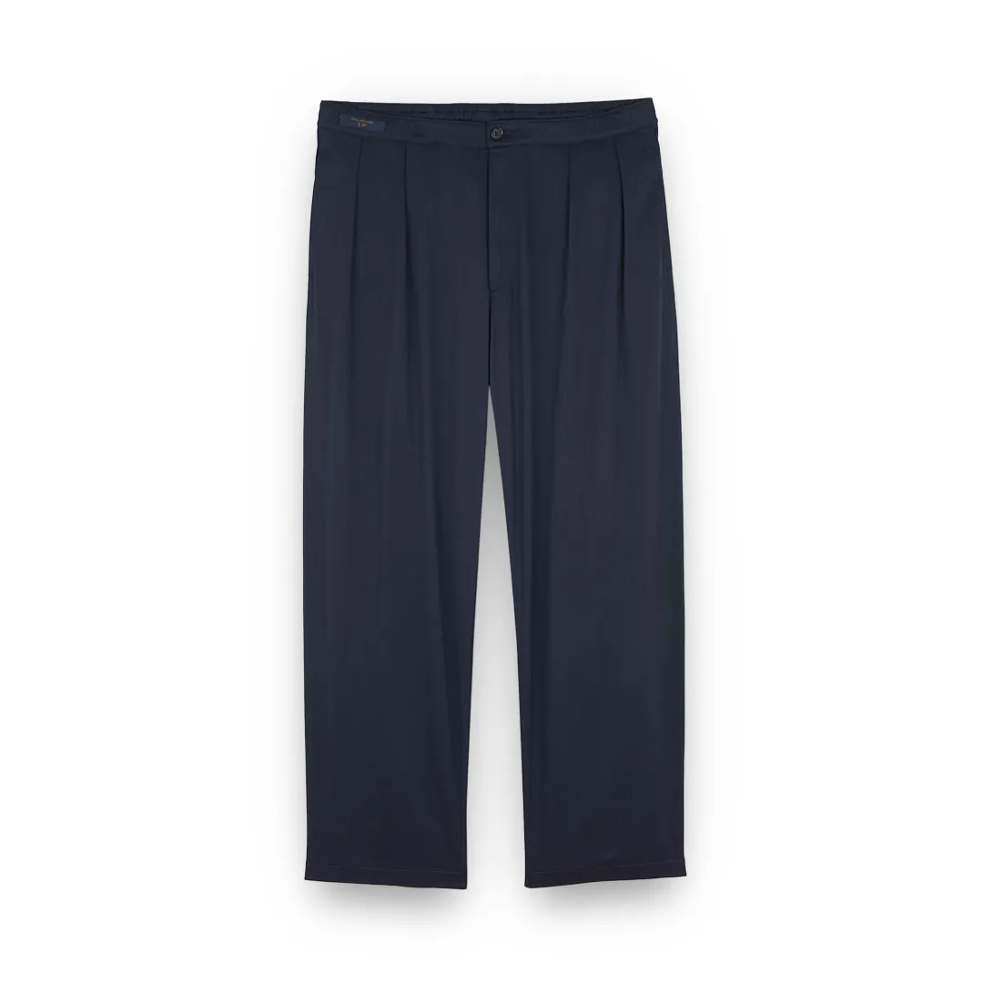 Xsoft stretch cotton and tencel trousers with two pince, Man, Blue, Size: 48 sold by Paul & Shark