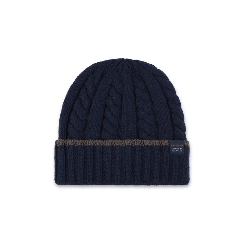 wool cashmere beanie, Man, Blue, Size: TGU sold by Paul & Shark