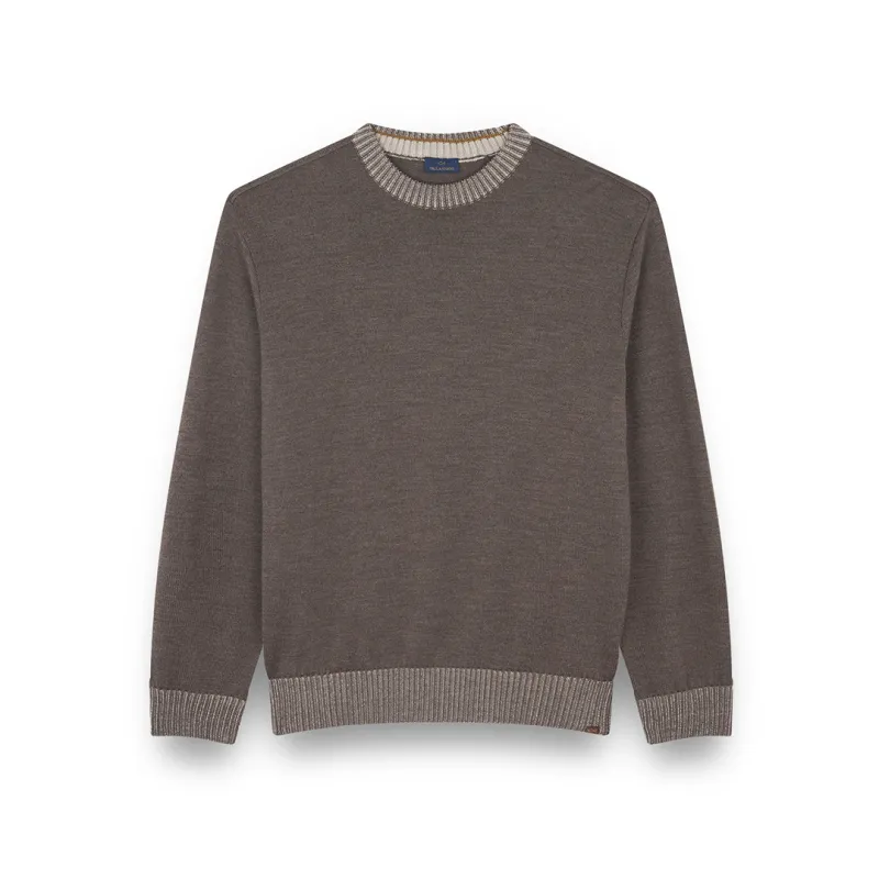 Soft Cool Touch wool crewneck Sweater, Man, Falcon, Size: 3XL made by Paul & Shark