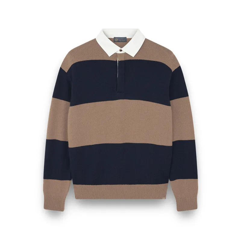 Rugby wool cashmere polo shirt, Man, Slate Black-blue Nights, Size: L sold by Paul & Shark