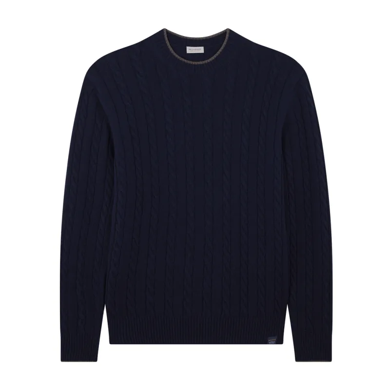 Wool and cashmere turtleneck sweater, Man, Blue, Size: L made by Paul & Shark