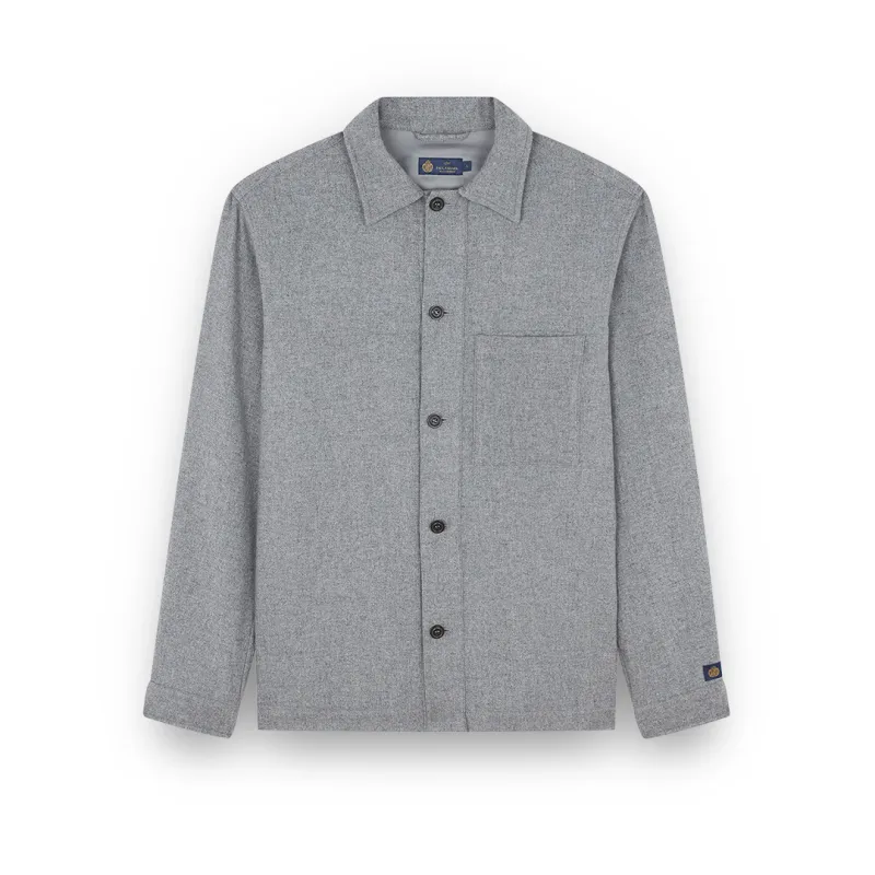 Wool and cashmere overshirt, Man, Smoked Pearl, Size: L sold by Paul & Shark