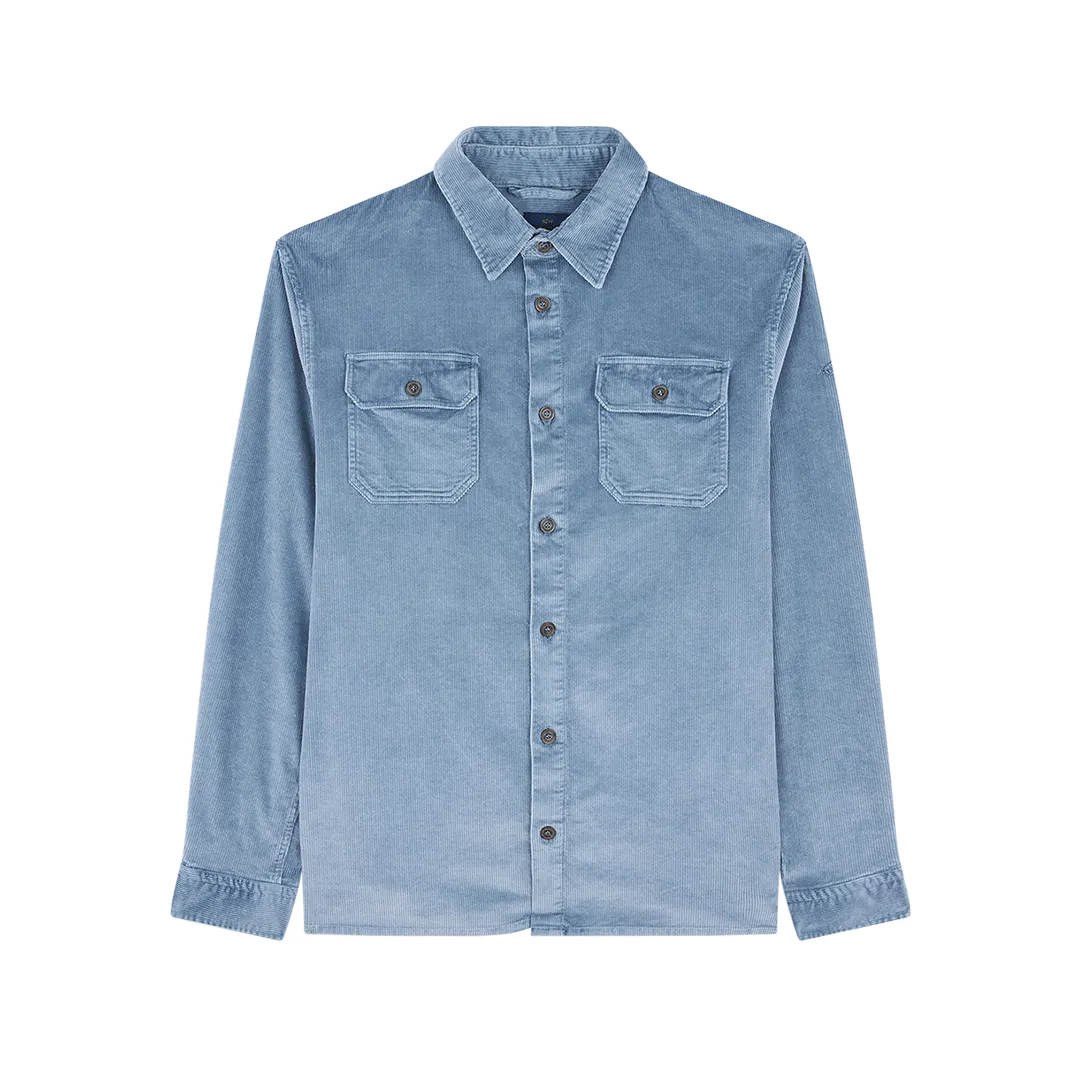 Velvet Overshirt, Man, Flint Stone, Size: XXL sold by Paul & Shark