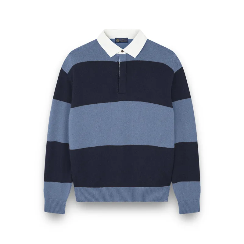 Rugby wool cashmere polo shirt, Man, Nighth Sky - Bering Sea, Size: XL sold by Paul & Shark