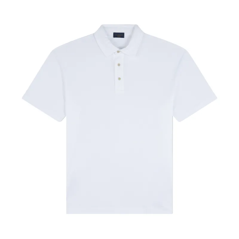 X-Soft Interlock cotton polo shirt, Man, Snow White, Size: XL sold by Paul & Shark