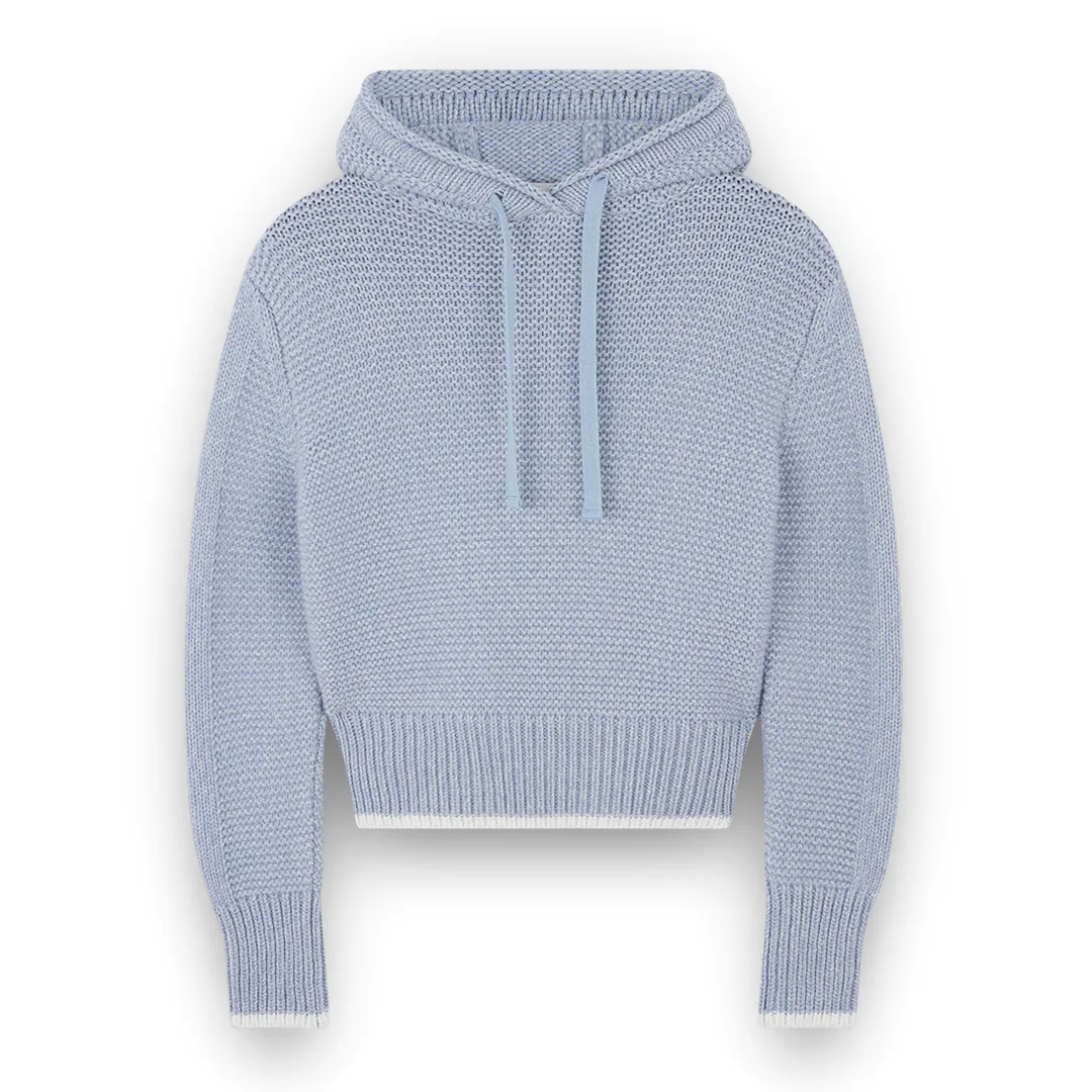 Wool and cashmere sweatshirt, Woman, Forever Blue - White, Size: L sold by Paul & Shark