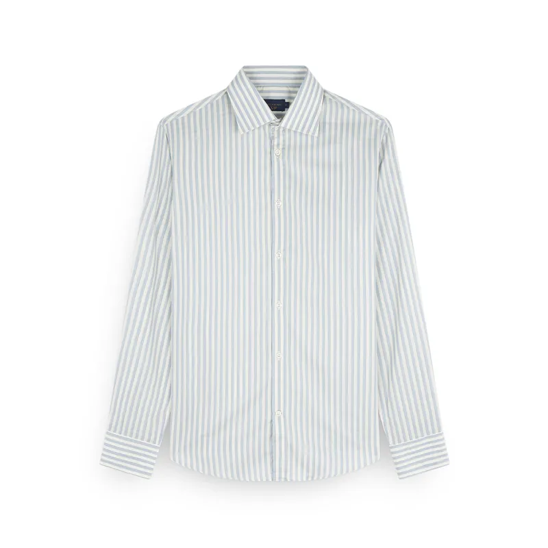 X-Soft shirt with striped pattern, Man, Stripes Cream Blue, Size: 042 sold by Paul & Shark