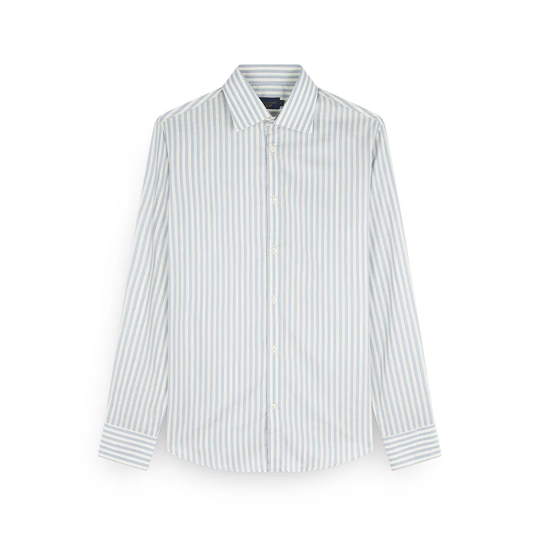 X-Soft shirt with striped pattern, Man, Stripes Cream Blue, Size: 042 sold by Paul & Shark