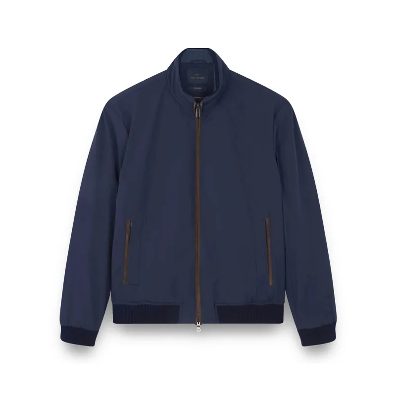 Bomber Typhoon® Re-4X4 Stretch with suede details, Man, Blue, Size: XL sold by Paul & Shark