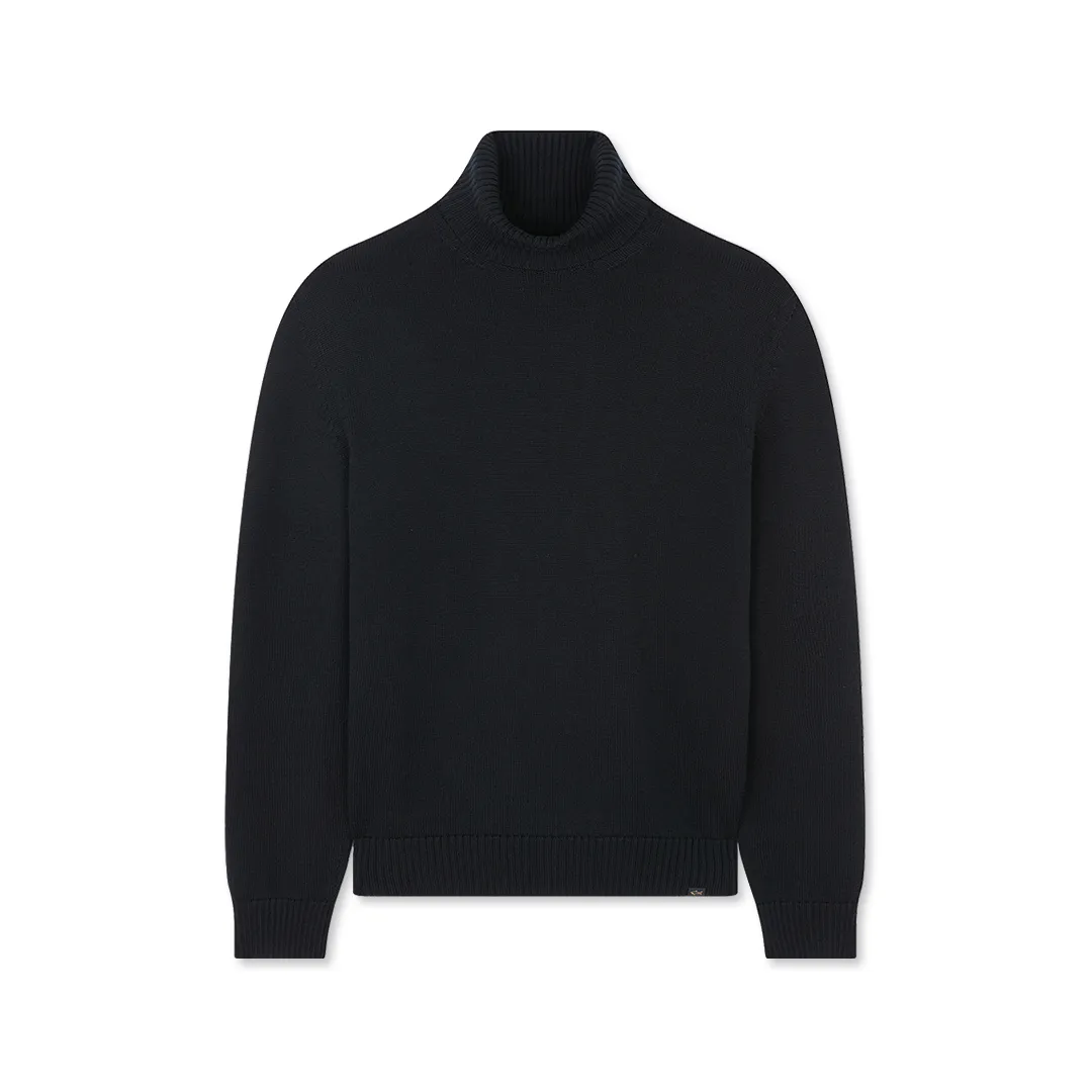 Soft Cool Touch wool turtleneck, Man, Black, Size: L sold by Paul & Shark