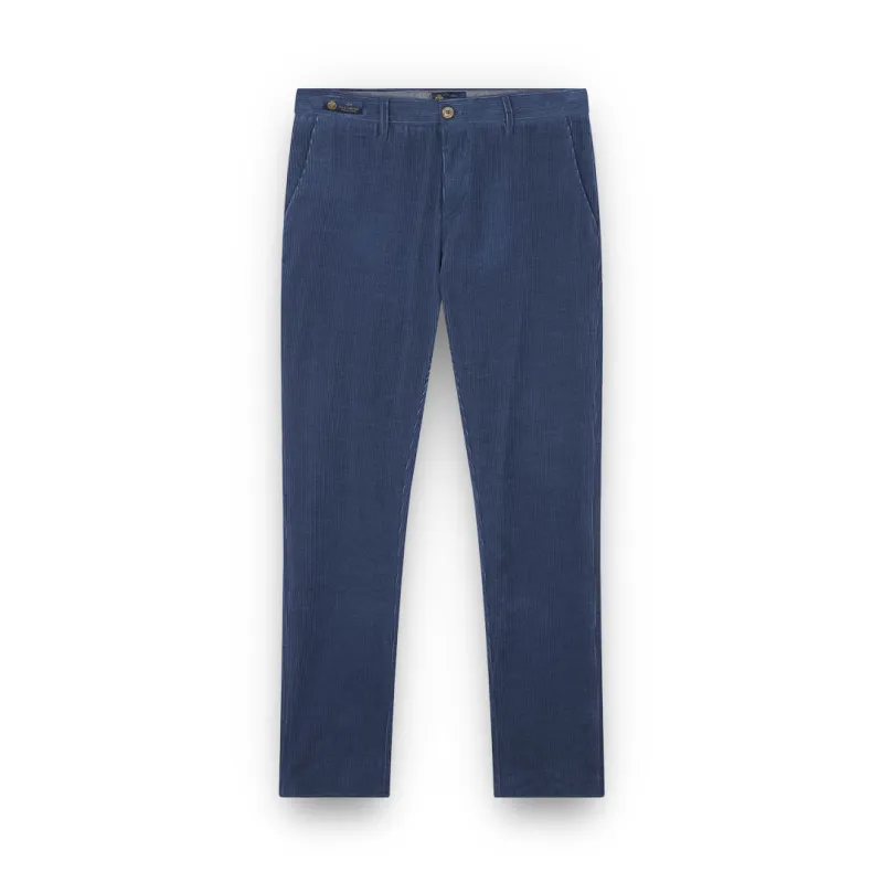 Cotton velvet and cashmere chino pants, Man, Dark Denim, Size: 50 sold by Paul & Shark