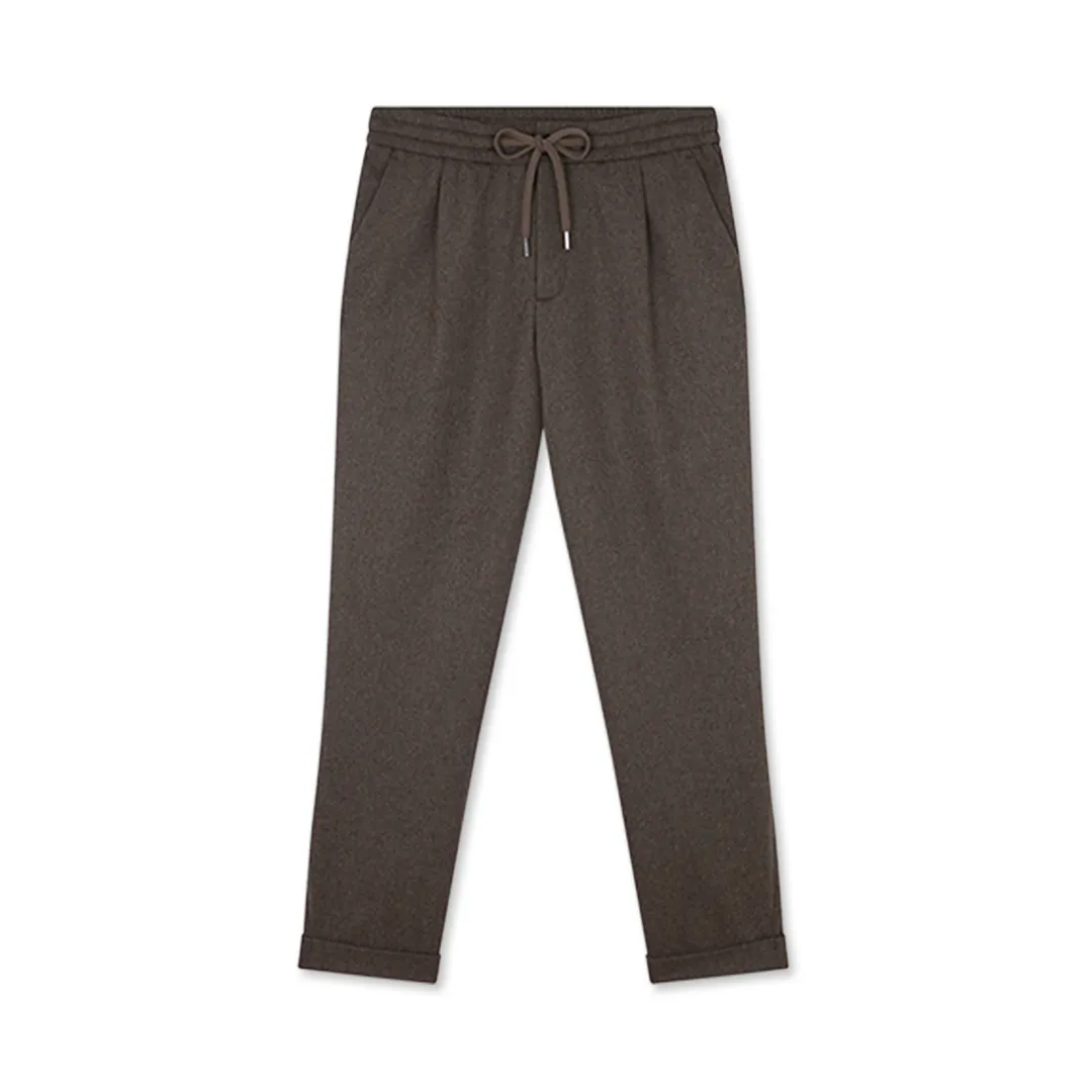 Wool blend trousers with pleats, Man, Major Brown, Size: 50 sold by Paul & Shark
