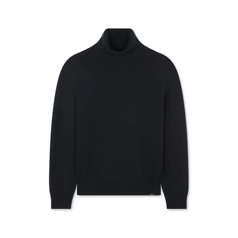 Soft Cool Touch wool turtleneck, Man, Black, Size: S sold by Paul & Shark