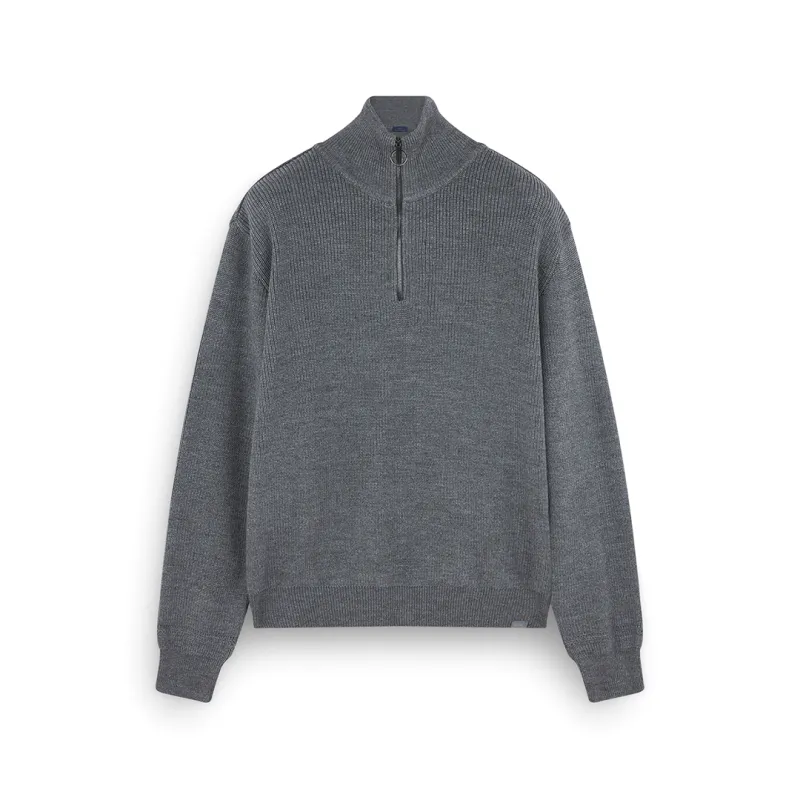 Tech Wool half zip sweater, Man, Castlerock-ruthenium, Size: 3XL sold by Paul & Shark