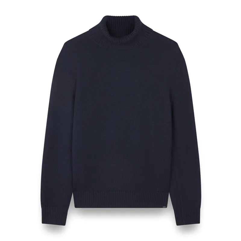 Soft Cool Touch wool turtleneck, Man, Blue, Size: M sold by Paul & Shark