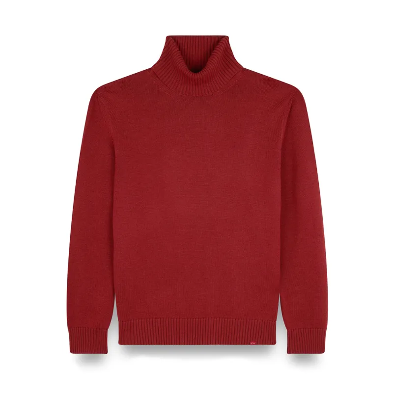 Soft Cool Touch wool turtleneck, Man, Red Ochre, Size: XXL sold by Paul & Shark