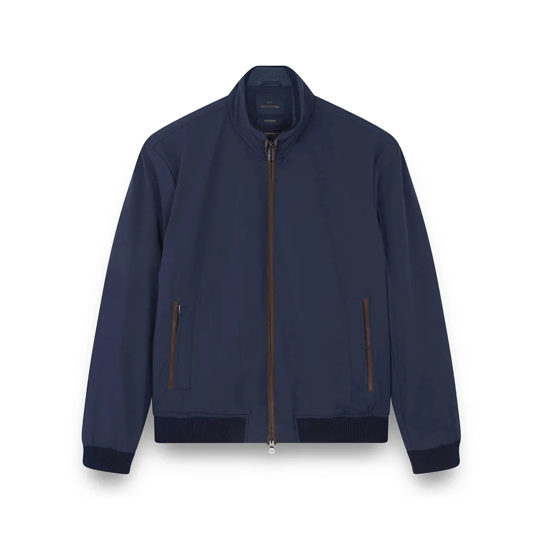 Bomber Typhoon® Re-4X4 Stretch with suede details, Man, Blue, Size: 5XL sold by Paul & Shark