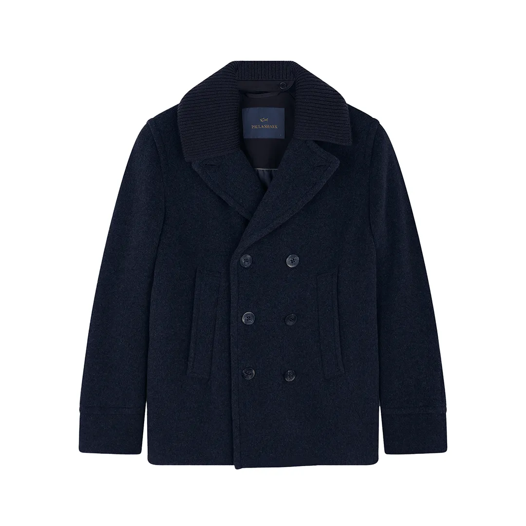 True Peacoat in wool and cashmere, Man, Blue, Size: M sold by Paul & Shark
