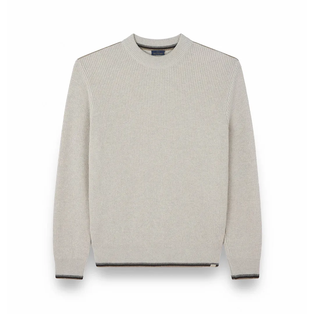 Re-Wool crewneck sweater, Man, Light Beige, Size: L sold by Paul & Shark