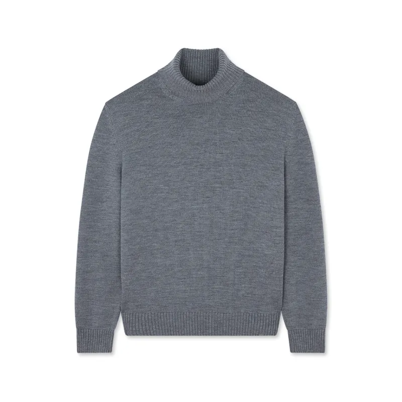 Soft Cool Touch wool turtleneck, Man, Quiet Shade, Size: S sold by Paul & Shark