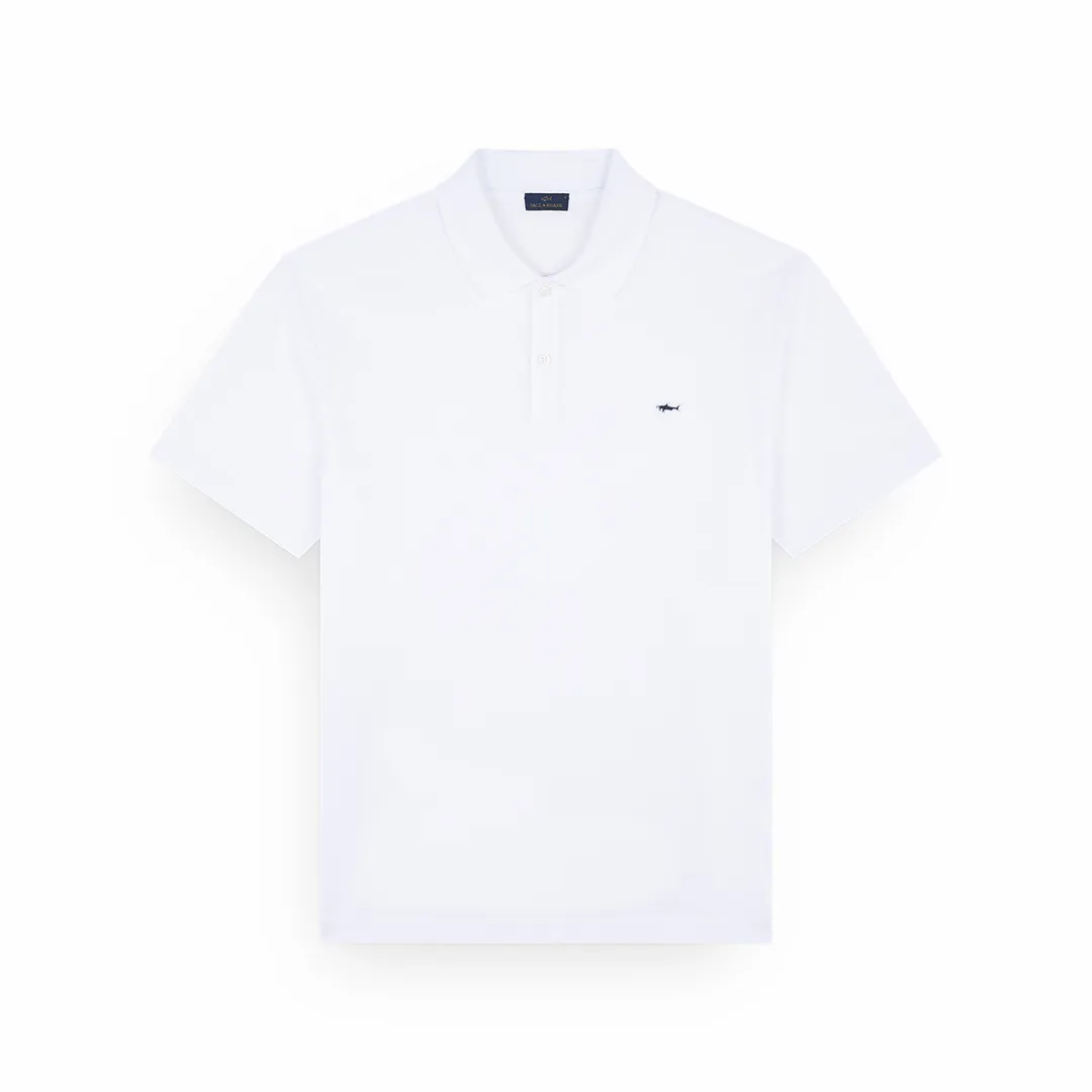 Double Piqué cotton polo, Man, White, Size: 4XL sold by Paul & Shark