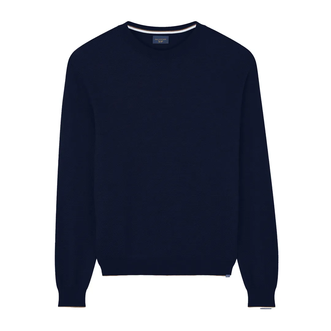 Extra Soft Wool crewneck sweater, Man, Blue, Size: XL sold by Paul & Shark