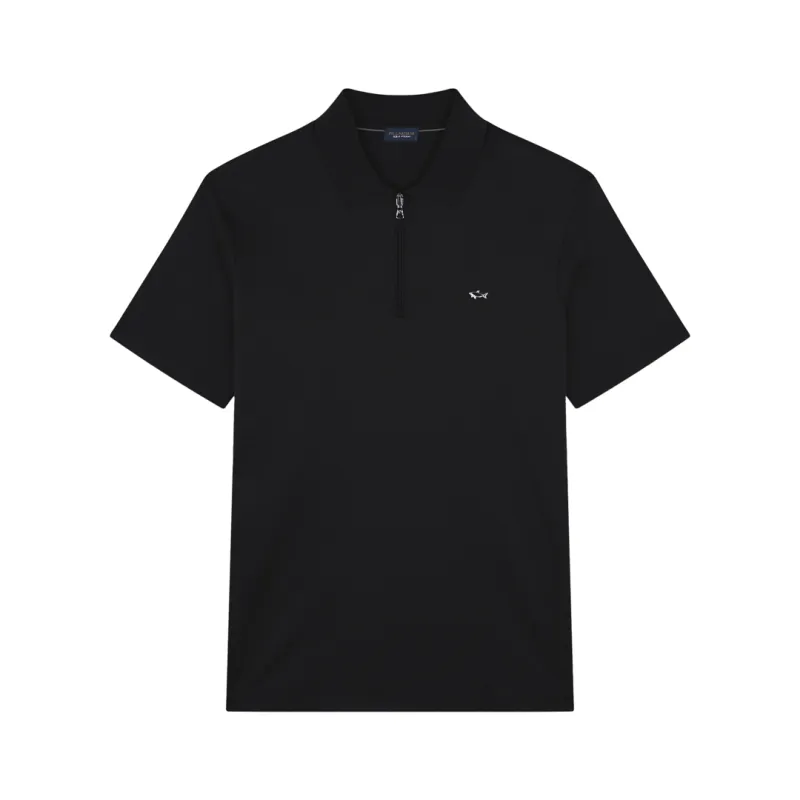 Aqua Touch cotton polo shirt, Man, Black Beauty-ruthenium, Size: M sold by Paul & Shark
