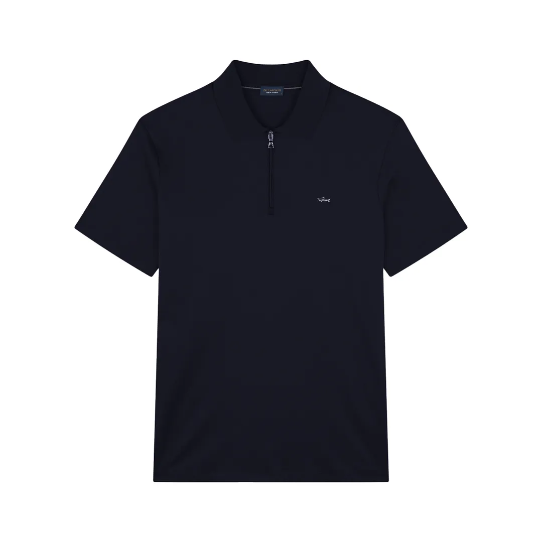 Aqua Touch cotton polo shirt, Man, Blue-ruthenium, Size: L sold by Paul & Shark
