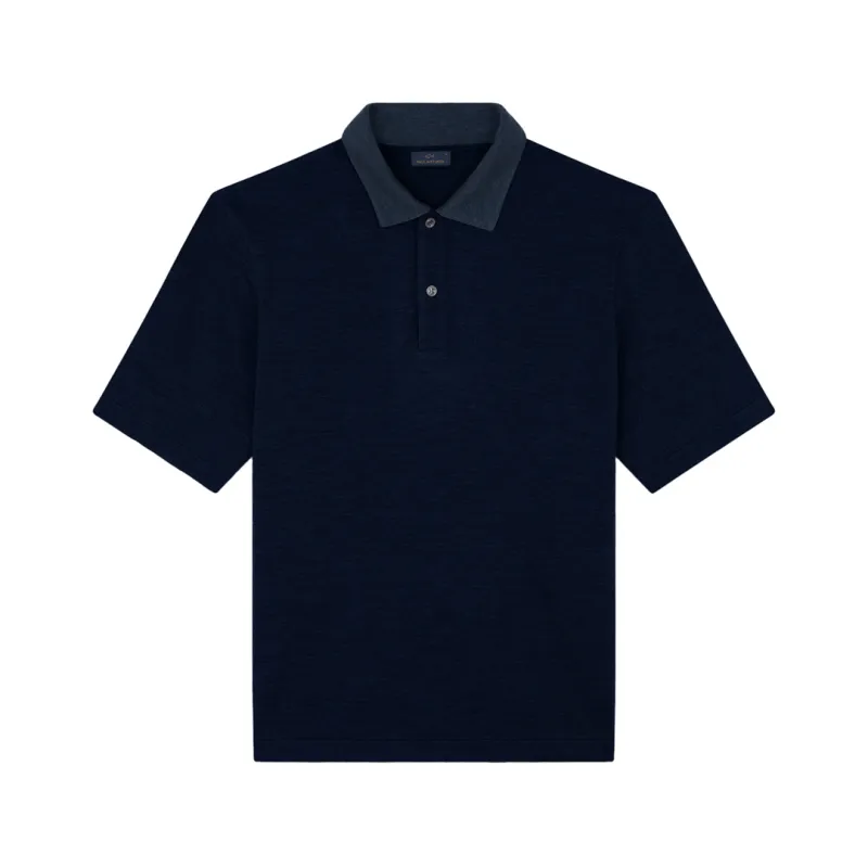 Merino Extrafine polo shirt, Man, Blue, Size: L sold by Paul & Shark