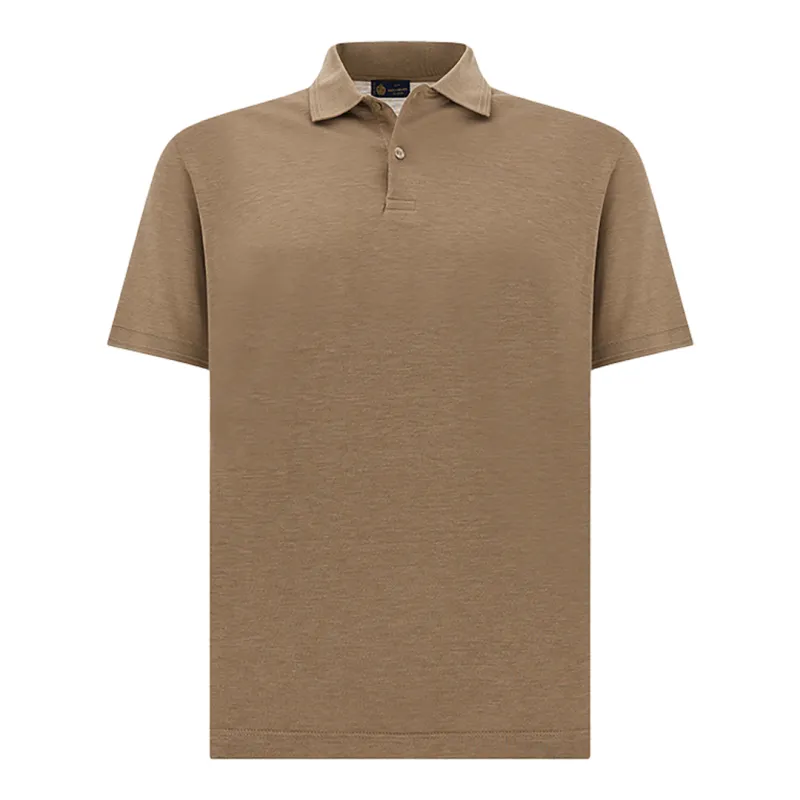 Cotton and silk polo, Man, Beige, Size: XL sold by Paul & Shark