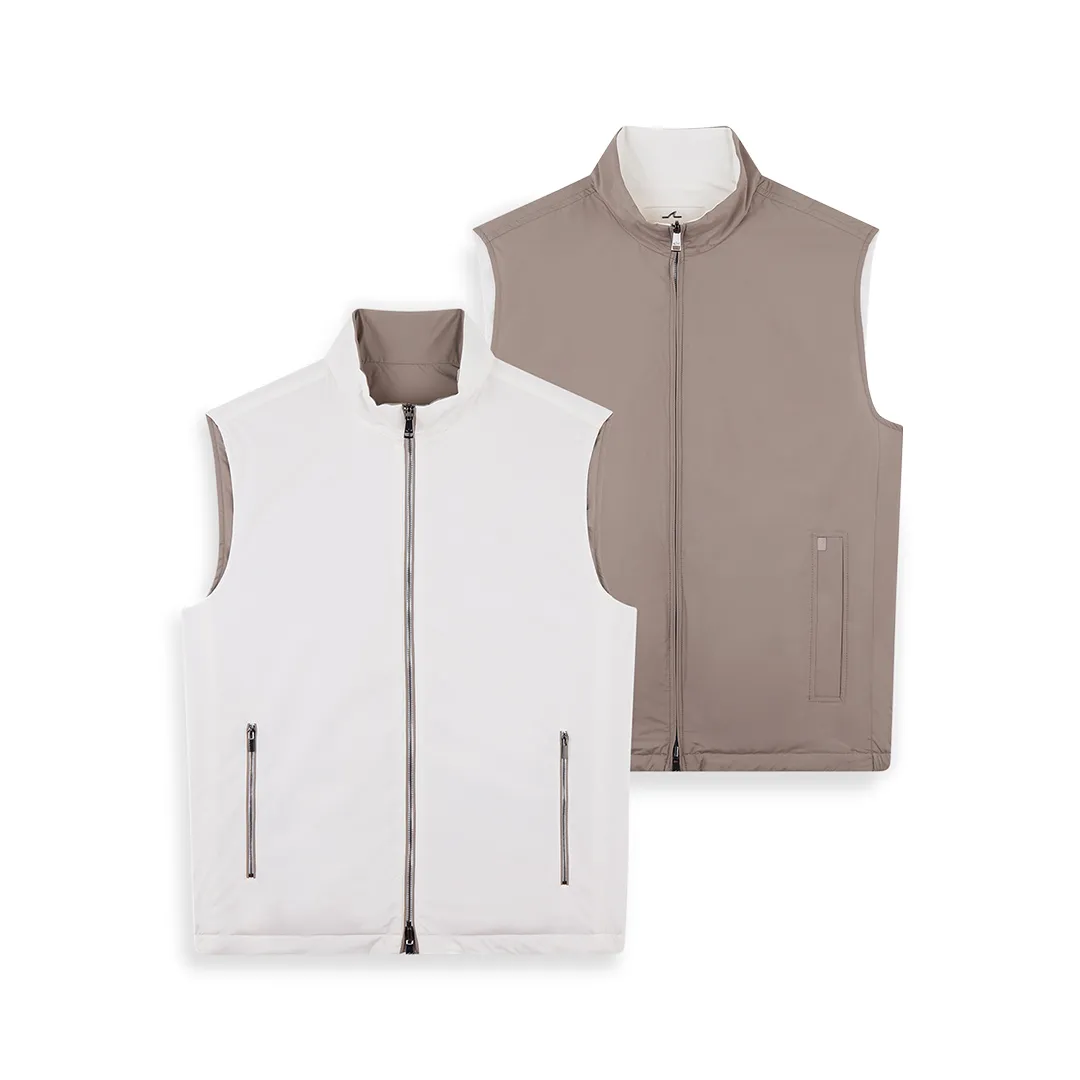 Typhoon® Platinum double face Vest, Man, Beige/medium Taupe, Size: S sold by Paul & Shark