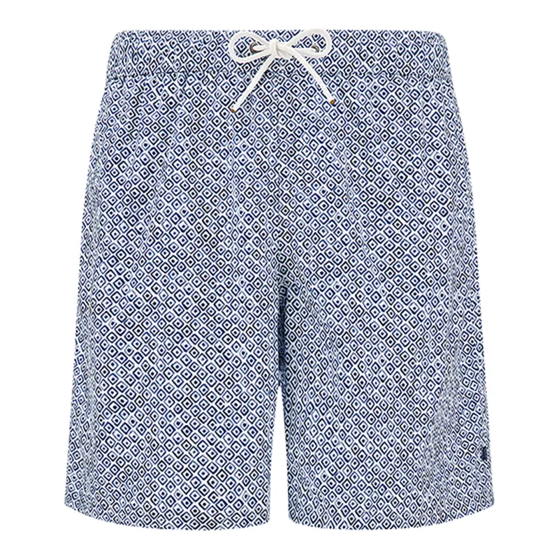 Swimwear with Geometric Watercolor print, Man, Geometric White Blue, Size: XXL sold by Paul & Shark