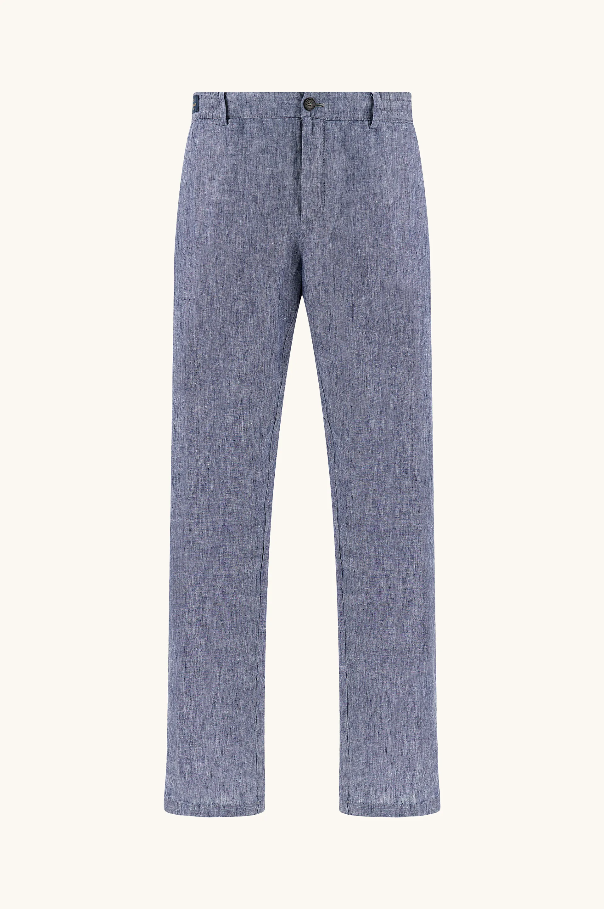 Linen chino pants with drawstring, Man, Blue, Size: 54 sold by Paul & Shark