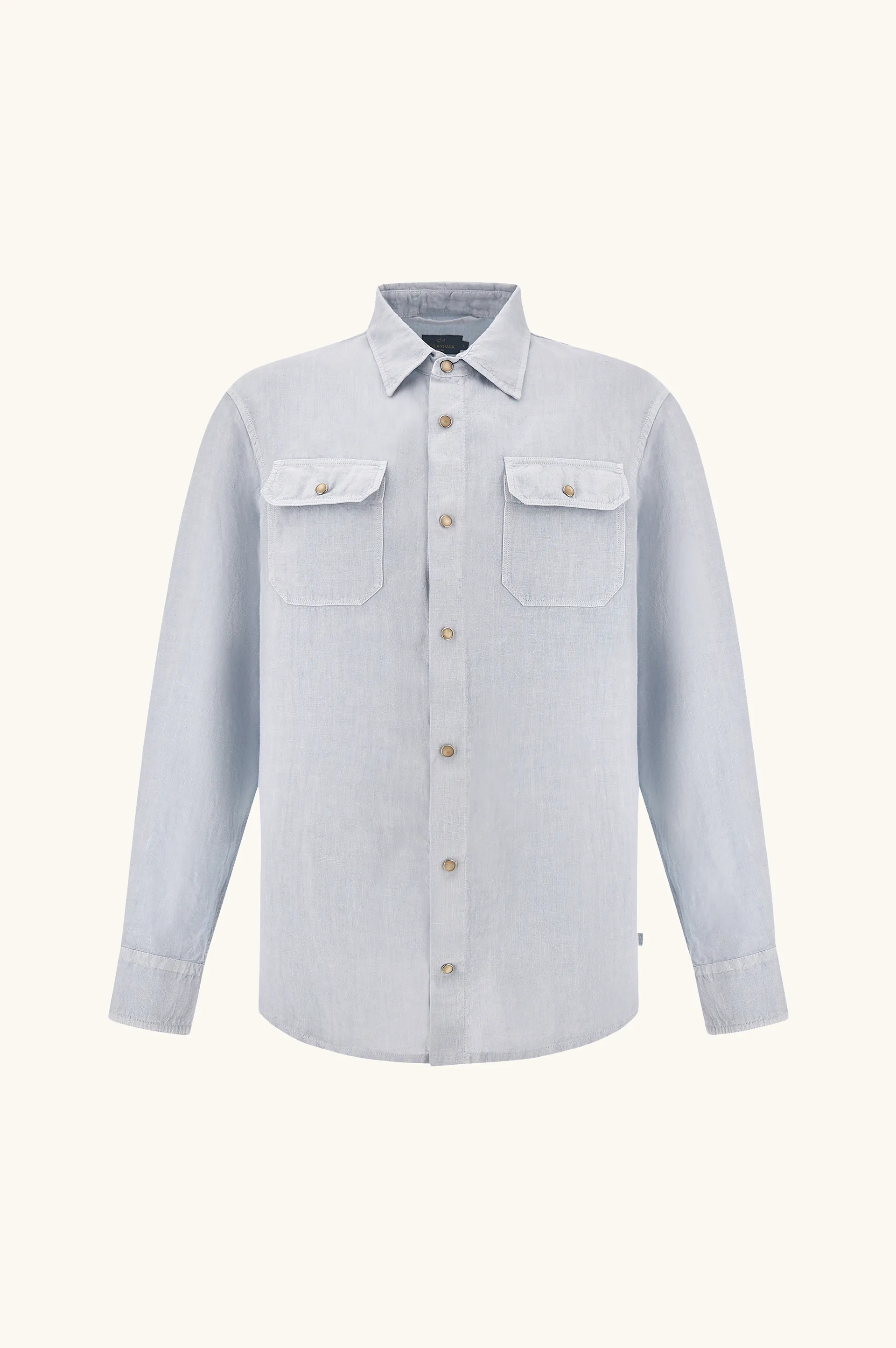 Garment dyed linen overshirt, Man, Skyride, Size: XXL sold by Paul & Shark