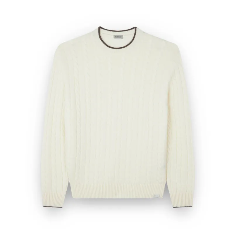 Wool and cashmere turtleneck sweater, Man, White, Size: S made by Paul & Shark