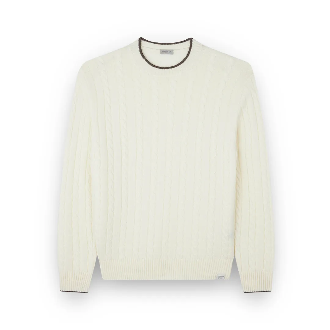 Wool and cashmere turtleneck sweater, Man, White, Size: S sold by Paul & Shark
